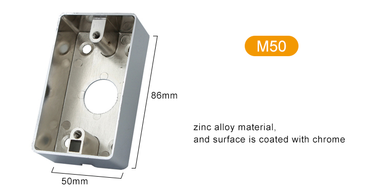 Công tắc chống nước hộp kim loại hợp kim kẽm-M50