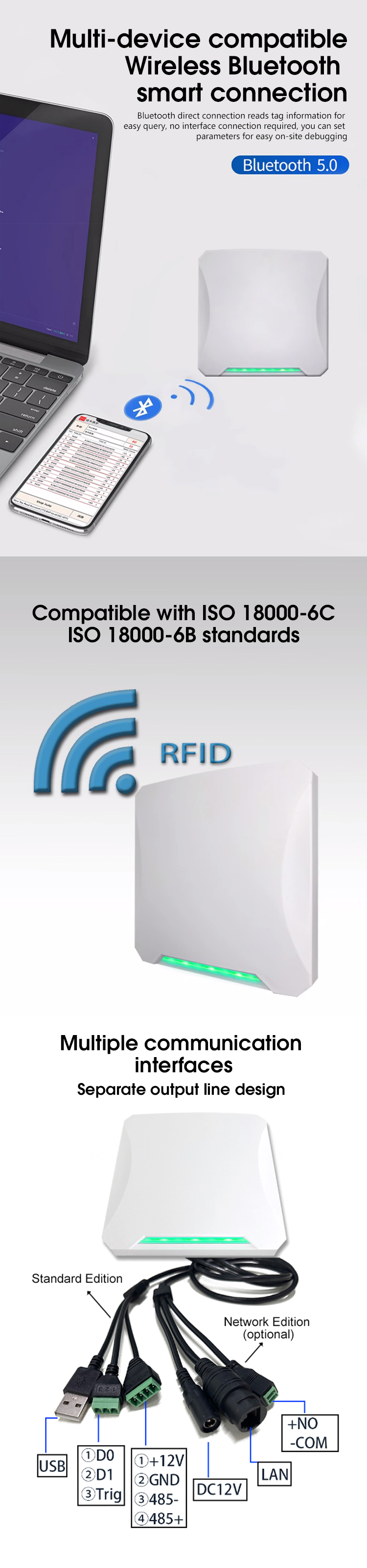 Đầu đọc thẻ UHF RFID 15m