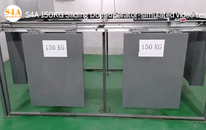 Video thử nghiệm mô phỏng cửa trượt S4A 150kg sau khi lắp đặt